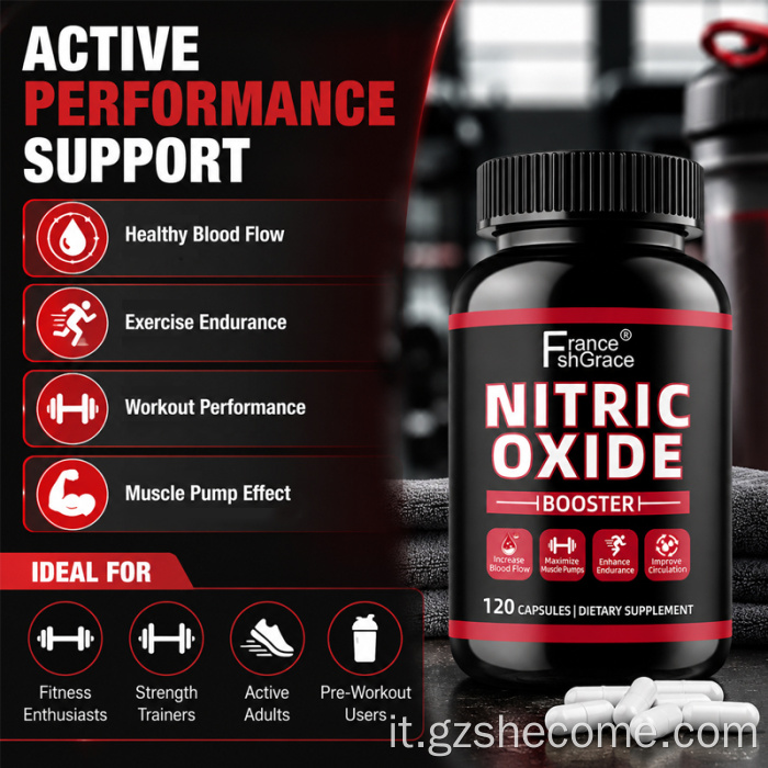 Shecome Nitric Oxide Booster Capsule Supporto muscolare